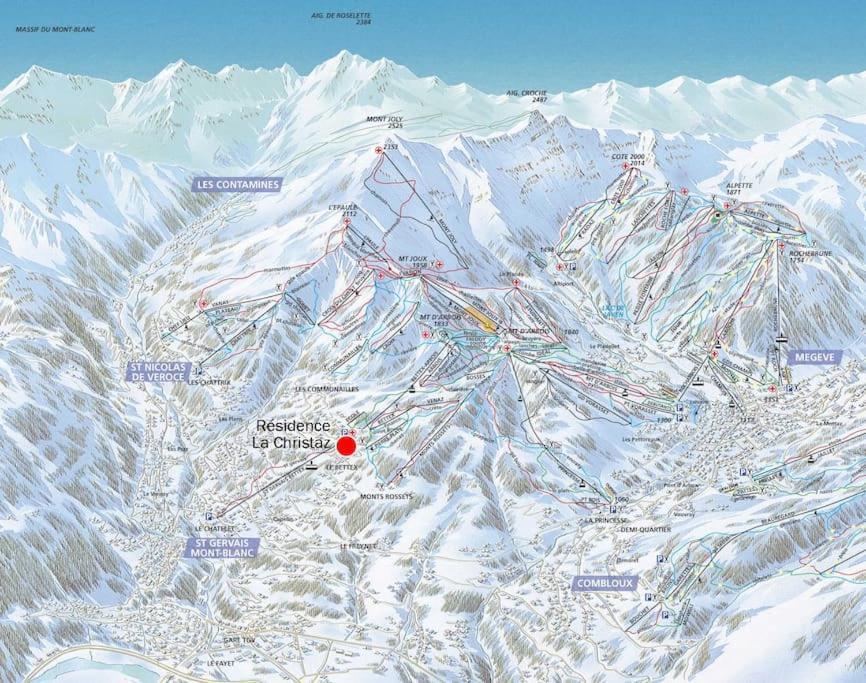 Studio Bettex 4P- Vue Mont-Blanc Saint-Gervais-les-Bains Buitenkant foto
